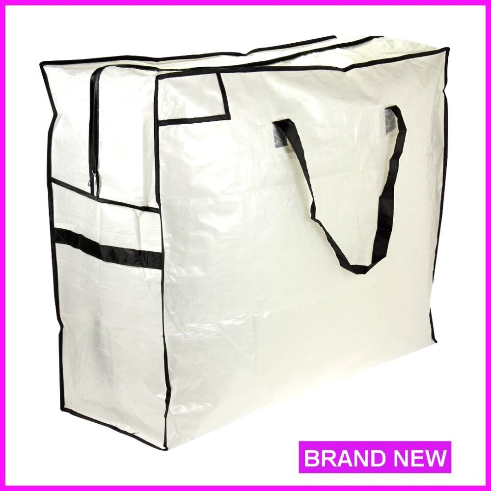 Large Durable Storage Tote Bag with Handles for Blankets Clothing